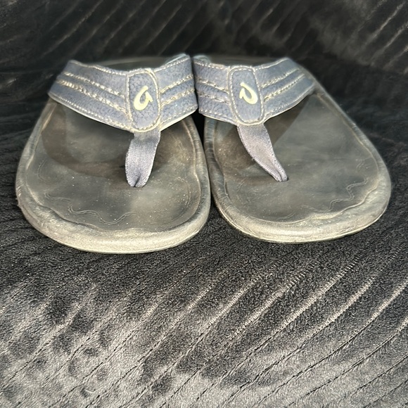 Men’s Olukai Hokua Quick Drying Beach Sandals Size 12 GUC in Blue Retails $80 - Picture 7 of 10